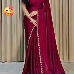NEW FANCY CHINON SAREES PARTYWEAR TRENDY SAREES 2025
